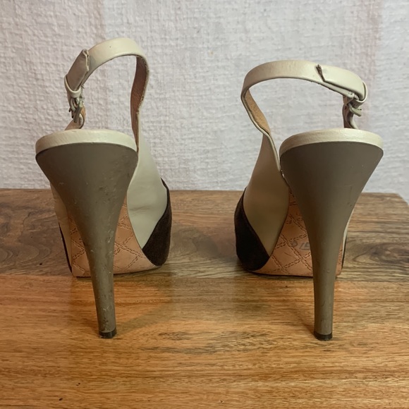 LAMB Brown and cream platform sandals - Picture 6 of 9